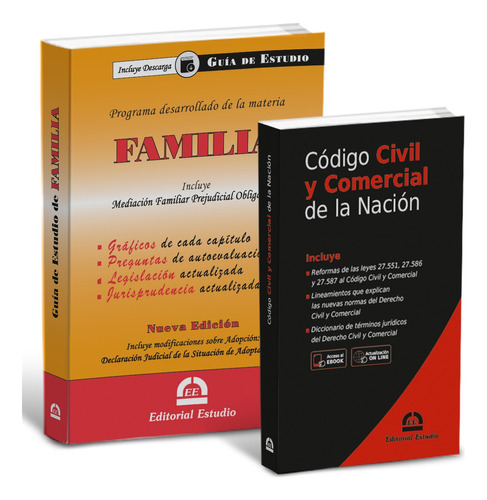 Promo 46 Guia De Familia + Codigo Civil Y Com (de Bolsillo)