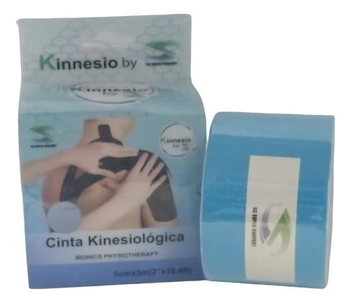 Cinta Kinesiologica Sc-k5 Super Confort Color Celeste