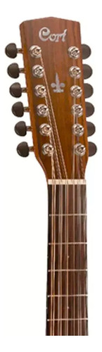 Violão Elétrico Aço 12 Cordas Cort Mr710f-12 Natural Satin