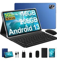 Comprar 2025 Tablet Android 13 2k Hd 16gb Ram 256gb Rom 5g Con Funda Color Azul Tf 1tb Octa-core 2.0 Ghz 8600 Mah Tablet Con Ratón Teclado Tablet 10.36'' Hd 5g-wifi Cámara Dual Touch Newest Tablet L3
