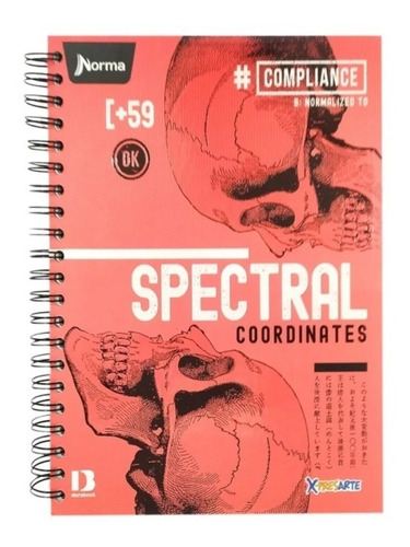 Imagen 7 de 10 de Cuaderno Argollado Cuadriculado Xpresarte 175 Hojas Durabook