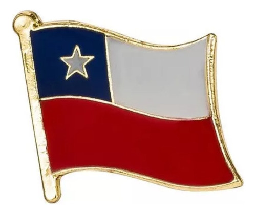 Pin Metalico Broche Bandera Chile Pasaporte Viaje Pais