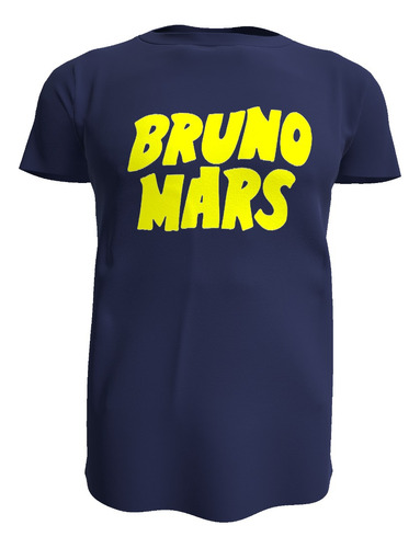 Polera Bruno Mars Fans 100% Algodon Letras, Varias Tallas