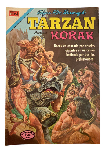 Comic Tarzan Presenta: Korak #287 Editorial Novaro Feb 1972 