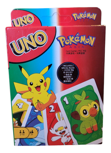 Juego De Mesa Cartas Uno Pokemon