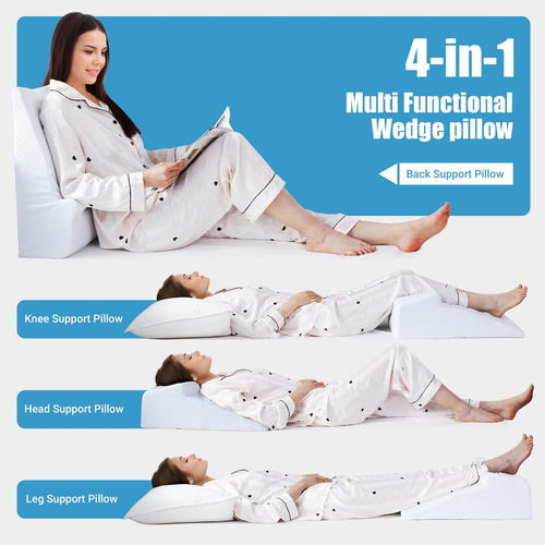Hombys Almohada De Cuña De Espuma Viscoelástica Para Dormir