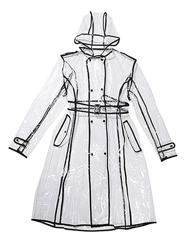 Las Mujeres Niñas Eva Transparente Impermeable Ligero