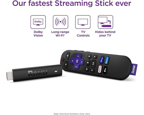 Roku Streaming Stick 4k Con Control Remoto Y Comando Por Voz
