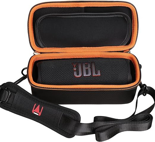 Funda Rigida Para Jbl Flip 6 5 Con Correa Impermeable Negro