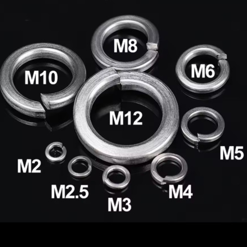 Kit 620 Arruelas Pressao Inox M2 M2.5 M3 M4 M5 M6 M8 M10 M12