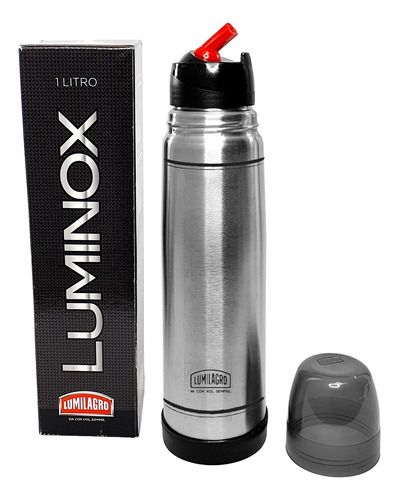 Termo De Acero Inoxidable Original Lumilagro Con Pico Matero