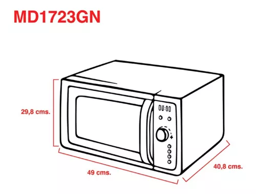 MICROONDAS SIAM 23L CON GRILL MDGSI23N