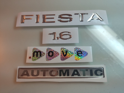 Kit De Emblemas Fiesta Max Power O Move + Emblema Automatic