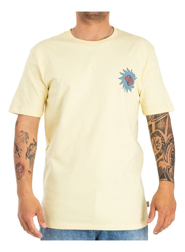 Remera Quiksilver Modelo Planet Positive Amarrilo Exclusiva