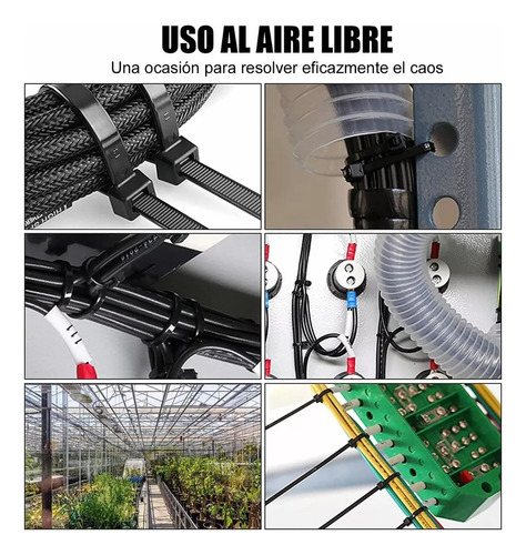 100 Unidades Amarras Plasticas 3.6mm X 250mm