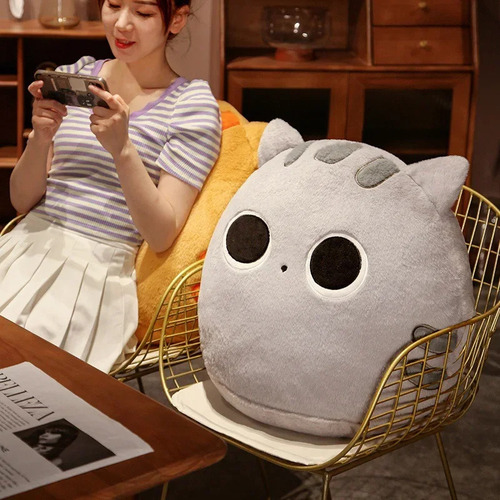 Y Almohada De Felpa Con Forma De Gato Cute Shape 30cm