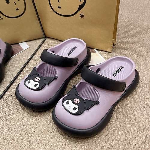 Sanrio Verano Lindos Zapatos De Playa Kuromi Para Mujer