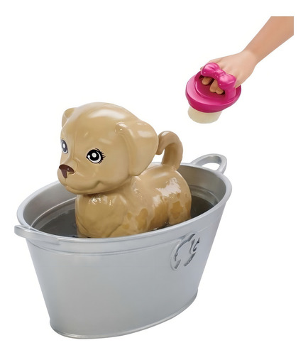 Barbie Muñeca Baño De Mascotas Mattel Con Accesorios