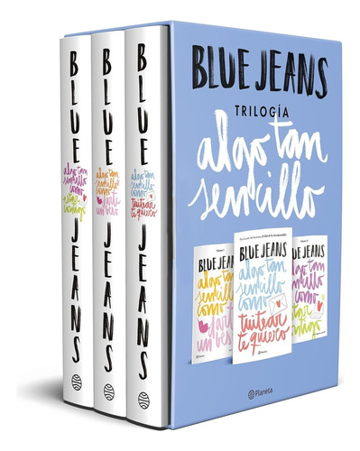 Estuche Trilogia Algo Tan Sencillo - Blue Jeans