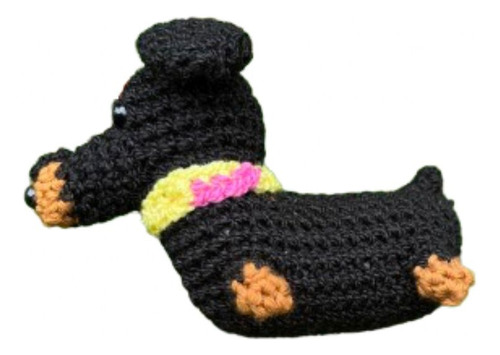 Llavero Perro Salchicha Amigurumi