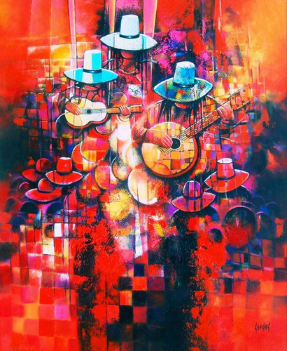 Cuadros Al Oleo Andinos.pinturas Para Sala Hogar