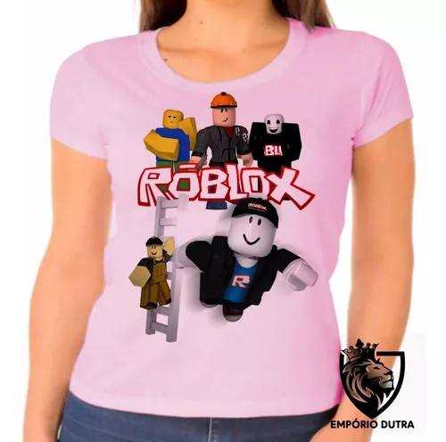 blusa feminina baby look roblox carinha game jogo pc skin