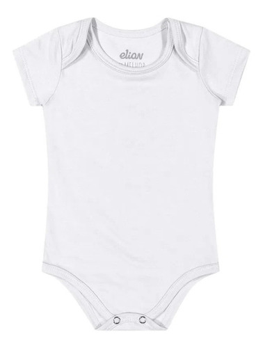 Body Bebê Unissex Infantil Em Cotton Elian 50003 Essencial