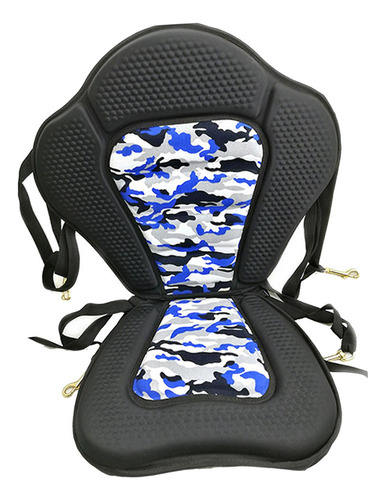 Asiento De Barco Con Respaldo Alto De Camuflaje Azul