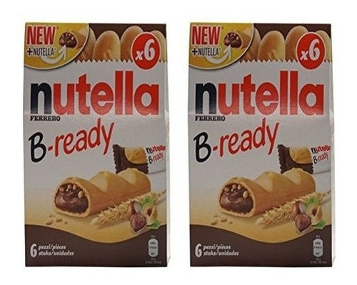 Nutella B-ready 6 Bar Multipack 132 G (paquete De 2)