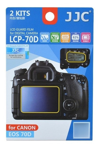 Film Protector Canon 70d - 80d  2 Piezas Por Blister Lcp-70d