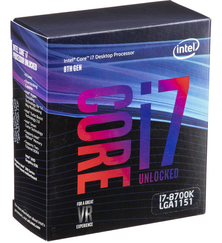 Intel Core I7-8700k 3,7 Ghz 6-core Lga 1151 Processor