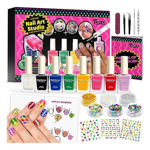 Tomons Quick Dry Nail Polish Set Kit De Esmalte De Uñas Para