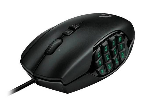 Imagen 1 de 10 de Mouse gamer Logitech G Series G600 negro MMO