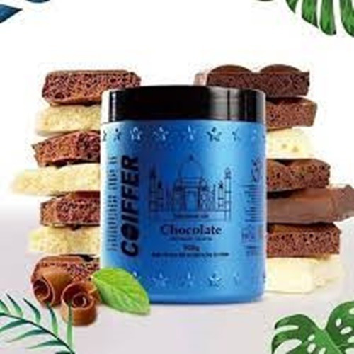 Imagem 3 de 5 de Mousse Capilar De Chocolate Coiffer 500g Hidratação Máxima