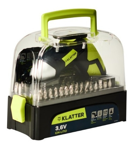 Imagen 7 de 10 de Atornillador Eléctrico - Klatter - Inalámbrico 3.6v