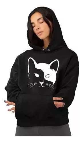 Buzo Canguro Gato Unisex