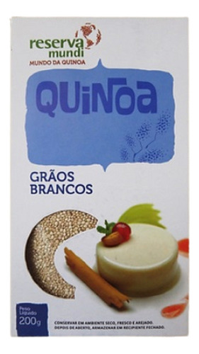 Kit 6x: Quinoa Em Grãos Branca Sem Glúten Reserva Mundi 200g