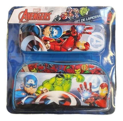Lapiceras Metálica Y Suave Avengers Ruz Nueva 2 Pack