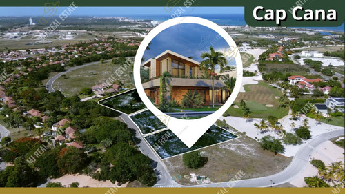 Imagen 4 de 10 de Villa En Cap Cana, Punta Cana, 2 Niveles, 6 Habitaciones, Frente Al Campod E Golf