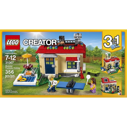 Lego 31067 Creator 3 Em 1 Férias Na Casa Da Piscina 12x