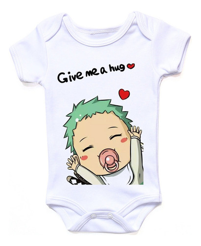Pañalero Bebé One Piece Baby Roronoa Zoro Give Me A Hug