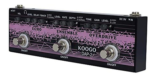 Koogo Multi Guitar Effect Pedal Echo & Ensemble & Overdrive 