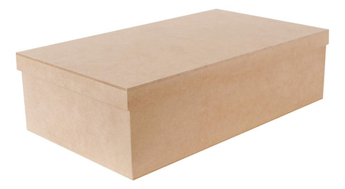 Mylin Caja Madera Sorpresa Con Tapa 10x35x20cm 1pz Color Natural Liso