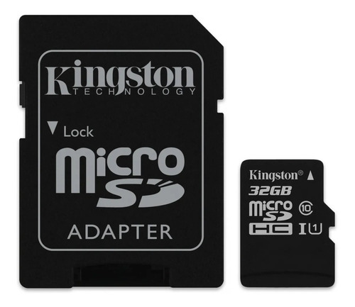 Memoria Micro Sd 32gb Clase 10 100mb/s Kingston