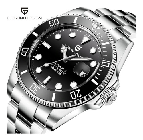 Relógio Automático Pagani Rolex Aço Inox Masculino