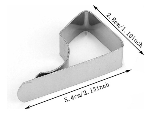 Clips 8pcs Clips De Falda De Acero Inoxidable Soporte Para