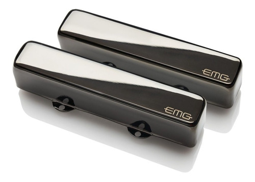 Set De Pastillas Emg Rt Jazz Bass Black Chrome Metal