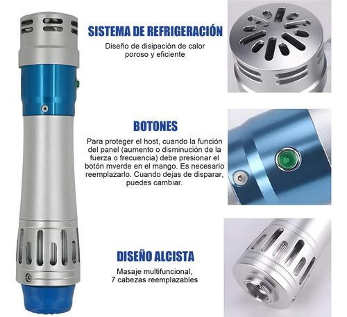 Aparato Portátil De Fisioterapia Ondas Choque Rehabilitación