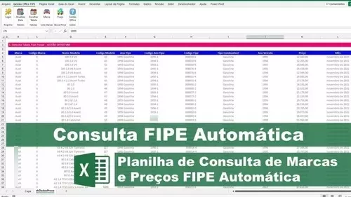 Tabela Fipe 2023 Mysql + Excel + Mysql