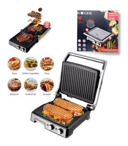 Parrilla Tostador Multifuncional Grill Panini Hg-2681